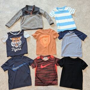 LOT Of 7 Shirts + 1 Jacket 4T Boy